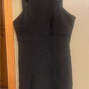 Emerald Sundae Strapless Black Dress